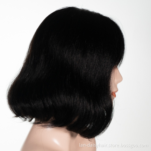 Pre Plucked Bleached Knots Wigs 150 HD Remy Closure  Bob Lace Front Wigs 13x4 Straight Lace Front Wig